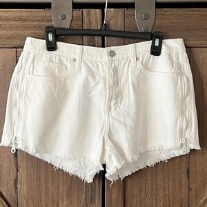 SR vs Sandrine Rose The Virgin Label Shorts White Denim Cutoff Size 29 NWT